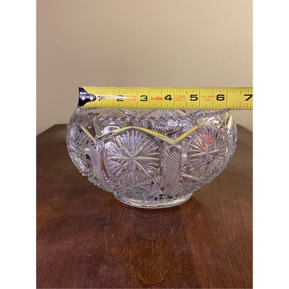 Vintage Crystal bowl A24 - Picture 4 of 5